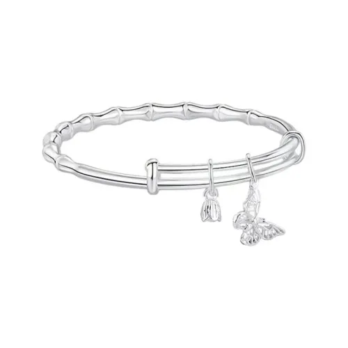 Brahmacharya 999 Fine Silver Bangles Women's