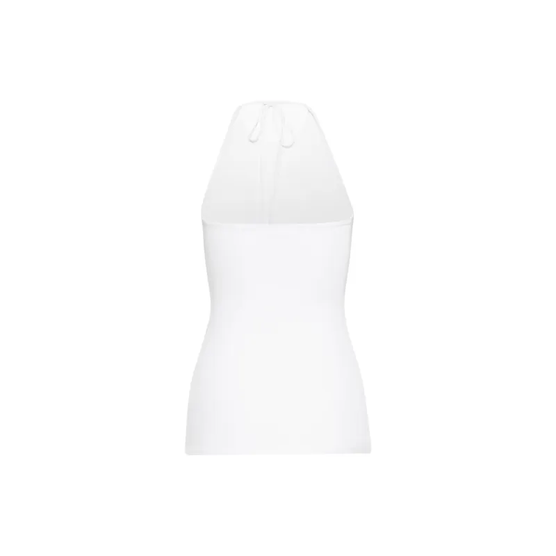 ARITZIA Contour Behold Halter Top Camisole Women's White/White-1