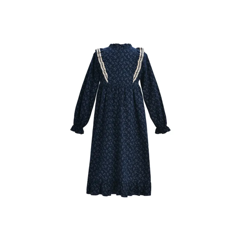 SNBL Long Sleeved Dresses Women's Blue-1