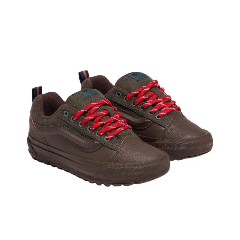 Vans Anti Slip Wear Resistant Low Top Skateboard Shoes Unisex Brown-2