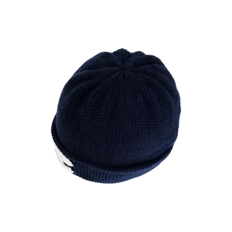 CHANEL Cashmere Beanies Unisex Blue-2