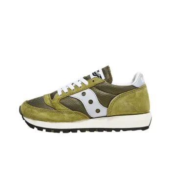 Saucony Jazz 81 Anti Slip Wear Resistant Low Top Casual Running Shoes Men's Olive Green