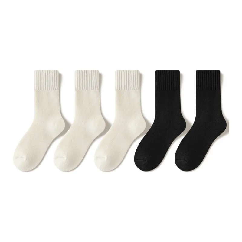 JIAZINI Mid-Calf Socks Women's 5 Pack-16
