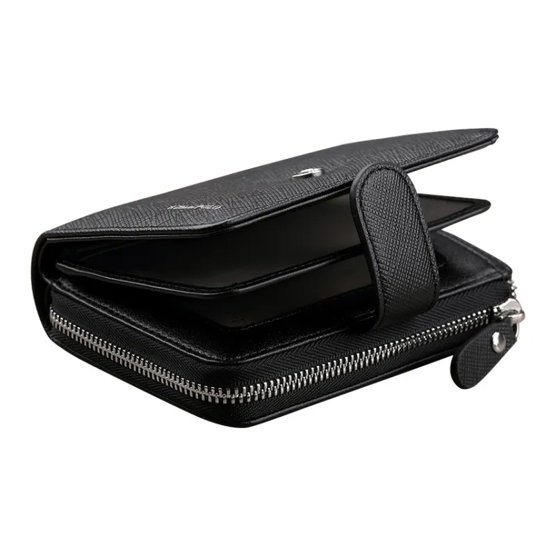 WilliamPOLO Cow Leather Coin Purse Men's Multicolor-8