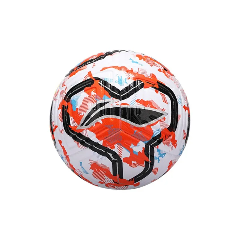 LiNing Size 5 Soccer TPU Seamless Thermal bonding Unisex White Orange Blue-1