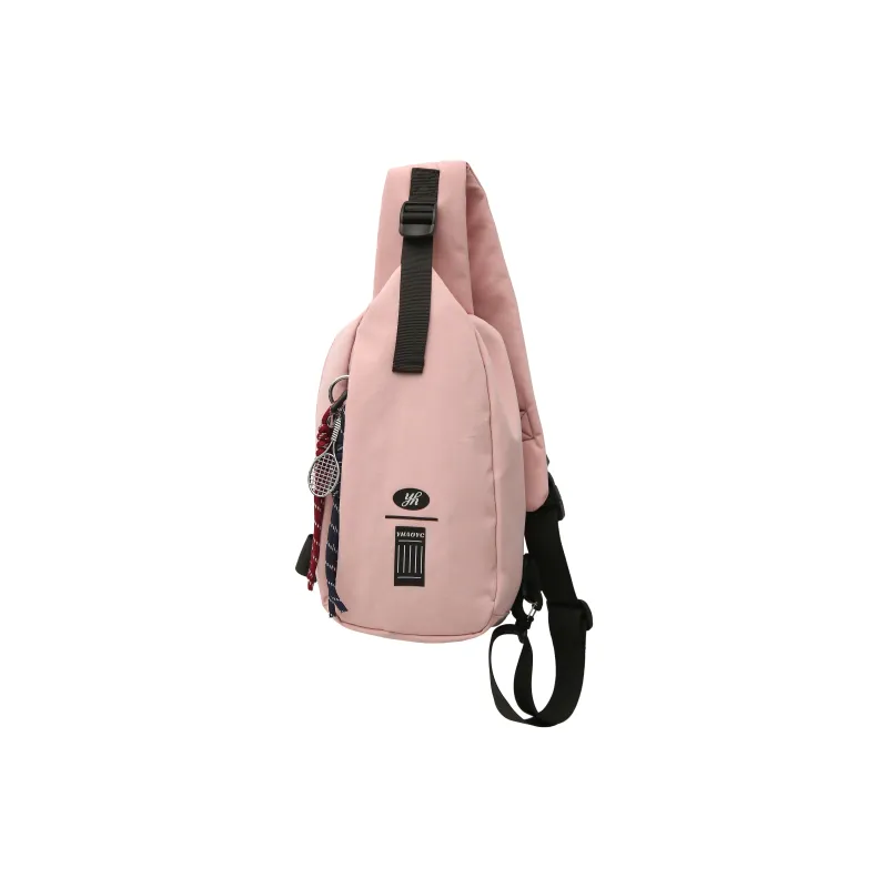 LUVISTRUE Nylon Sling Bag Regular Unisex Ecru Black/Pink/Red/Light Blue-6