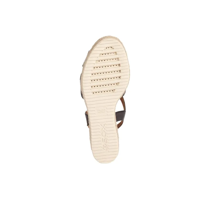 GEOX Ponza Strap Sandals 8.5cm Women's Black-5