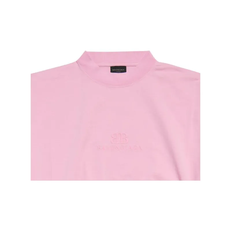 Balenciaga Bb Icon Frayed Edge T-Shirt-4