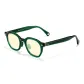 Peacock Green Frame with Bright Yellow Lens