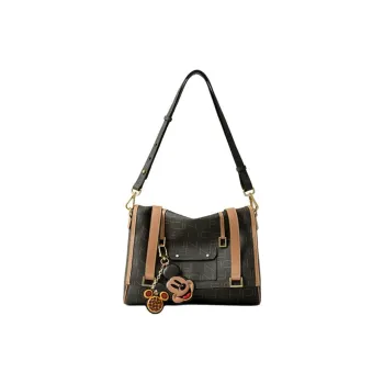FION Coated Canvas Crossbody Bag Shoulder Bag Regular Women's Dark Coffee Brown