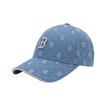 MLB Cotton Baseball Caps Unisex Light Blue/Dark Blue