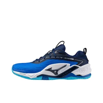 Mizuno Anti Slip Wear Resistant Low Top Training Shoes Unisex Blue White