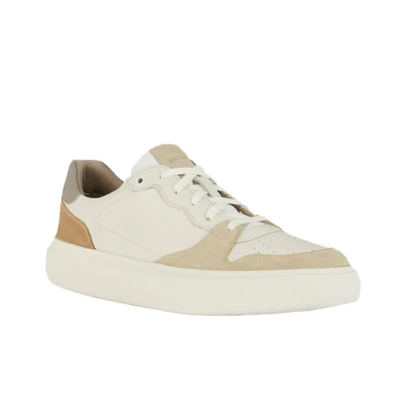 GEOX Deiven Anti Slip Wear Resistant Low Top Skateboard Shoes Men's Beige Brown-1