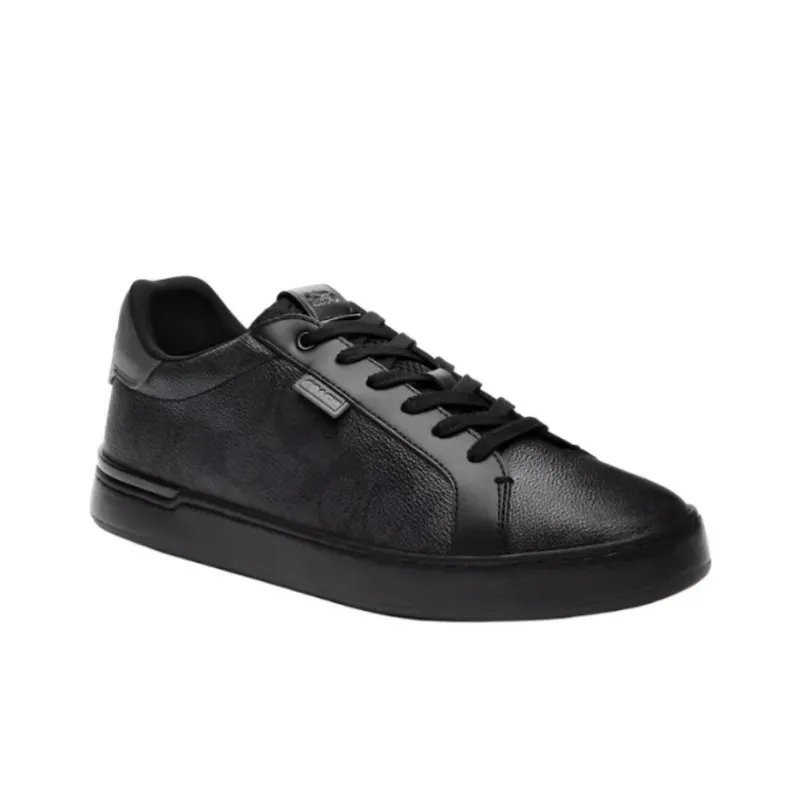COACH Low Top Stylish Skateboarding Shoes Men's Black-2