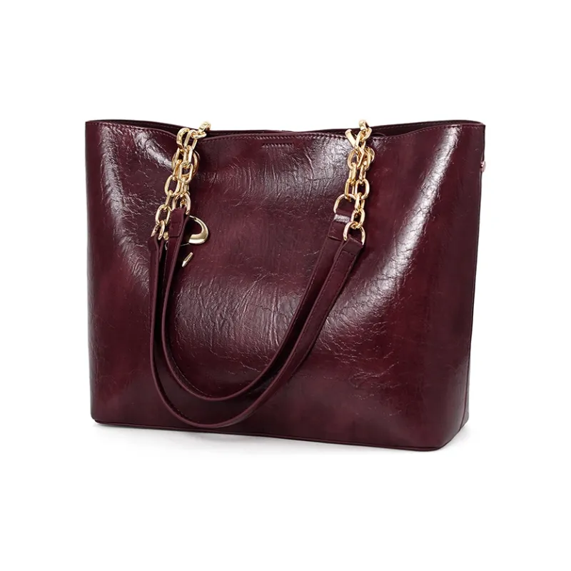 Vigno Synthetic Leather Handbag, Shoulder Bag Regular Women's Black/Coffee/Brown/Burgundy-14