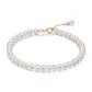 18K Gold Pearl Bracelet-4.36 G, Lobster Clasp