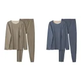 Men's 2 Set (Khaki+Blue)