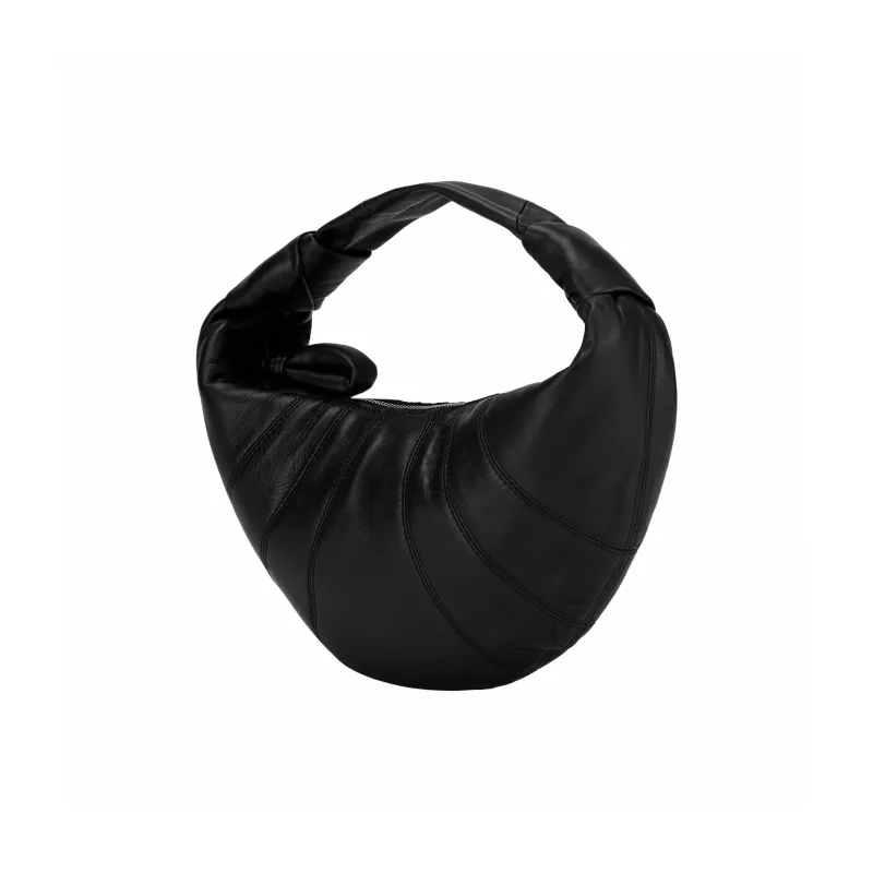 Lemaire Croissant Series Lambskin Croissant Bag Handbag Mini Women's Black-3