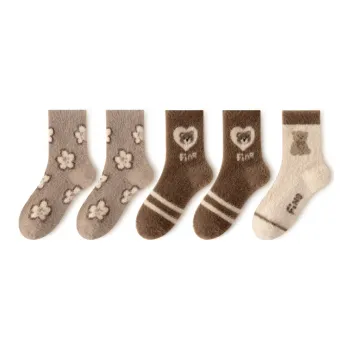 MIIOW Mid Calf Socks Women's Combo Set