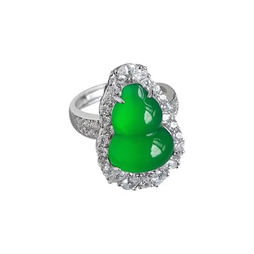 ZHANGKAKA Chalcedony Rings Women's