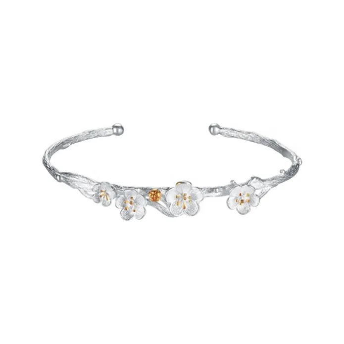 CHINA GOLD S925 Silver Bangles Women's-0