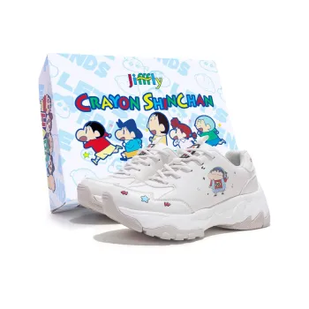 SHINCHAN x Jifffly Anti Slip Wear Resistant Low Top Chunky Sneakers Women's Beige