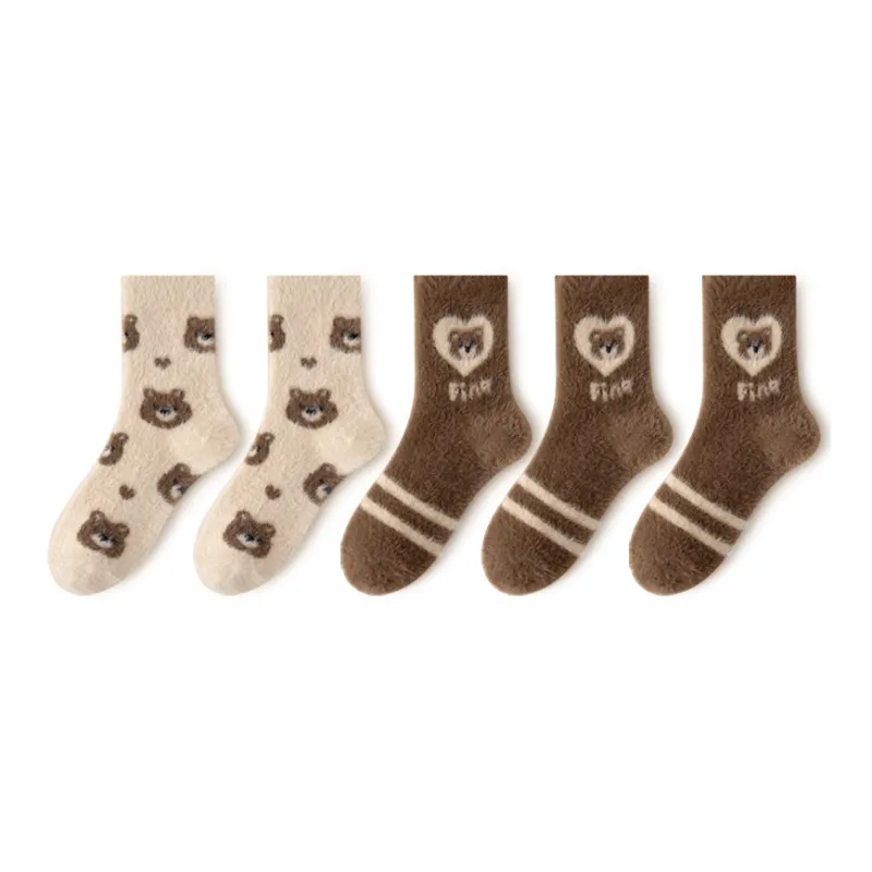 MIIOW Mid Calf Socks Women's Combo Set-9