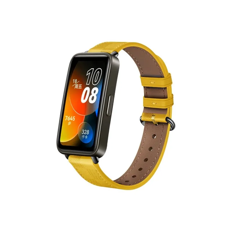 FZRT Huawei Compatibility Watch Band Plaid Print Leather Strap Artificial Leather Material-1