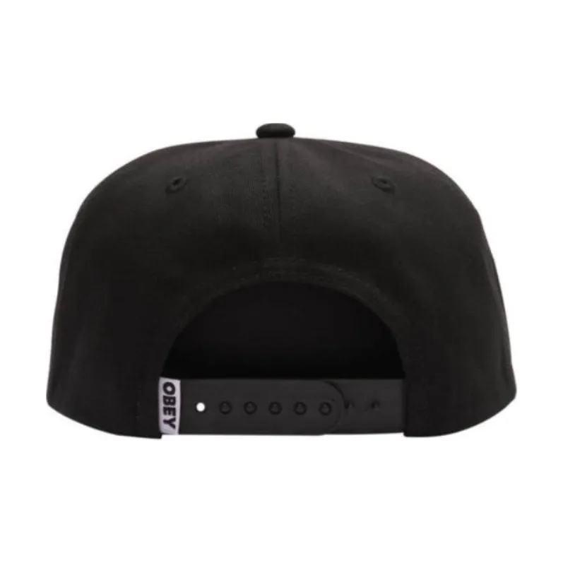 Obey Cotton Baseball Caps Men's Black-2
