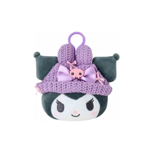 Sanrio Hello Kitty Head Shaped Mini Pouch Dolls Plush Pendant 14cm Height