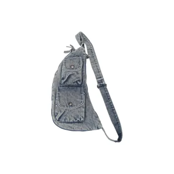 DALO Denim Shoulder Bag Crossbody Bag Unisex Blue/Black/Khaki