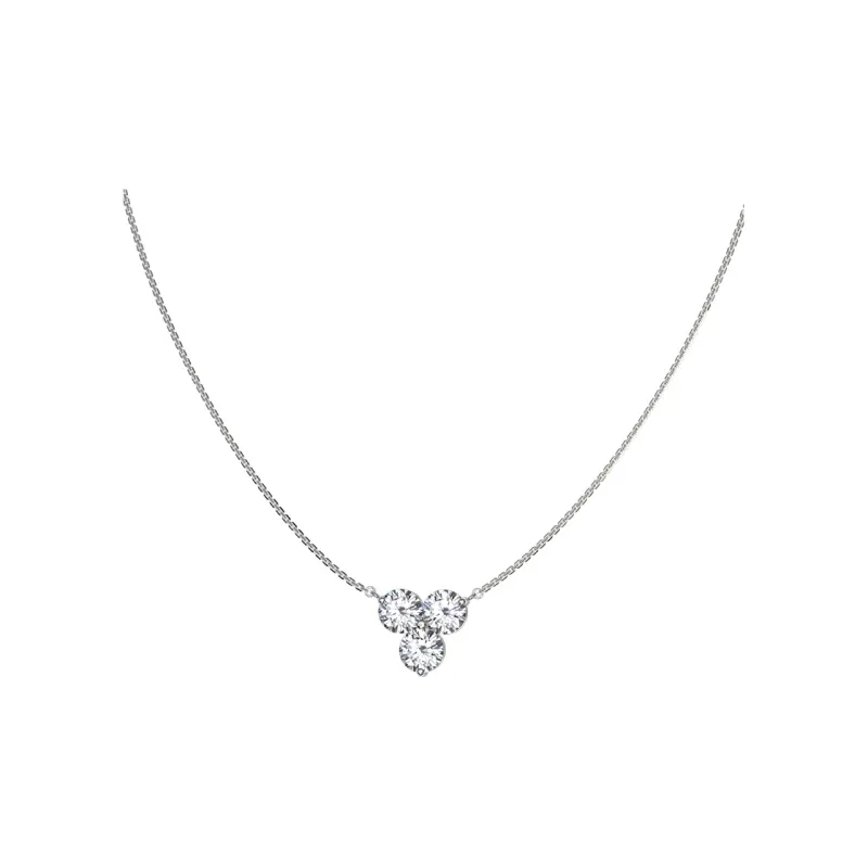ICE ROCK Titanium Steel Necklaces Women's Silver-1