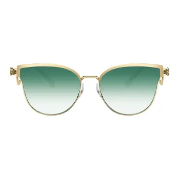 Lao Feng Xiang Sunglasses Women's Gradient Turquoise