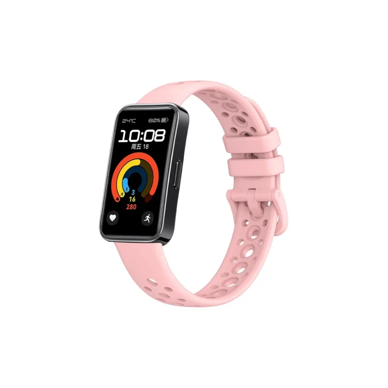 FZRT Watch Band Huawei Compatibility Official Solid Color Skin Friendly Mesh Silicone Strap Silicone Material-5