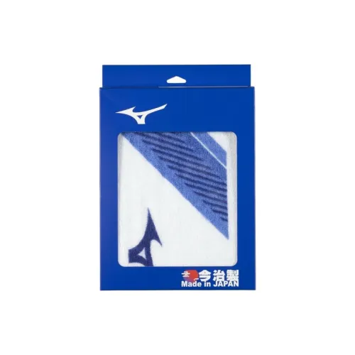 Mizuno Yoga Towels Cotton Unisex 40cm X 110cm Blue