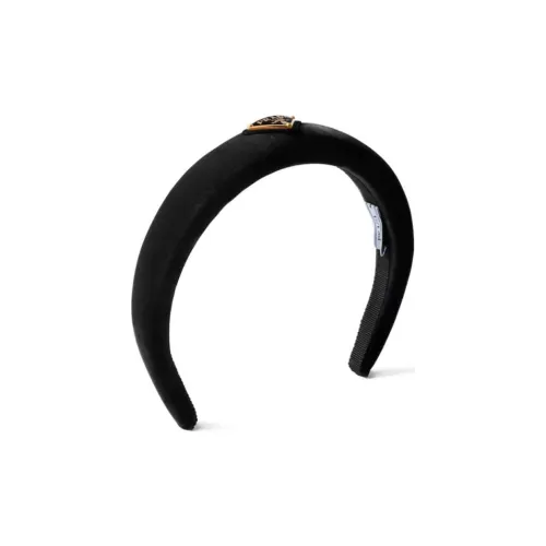 PRADA Fabric Hair Bands Women's Black
