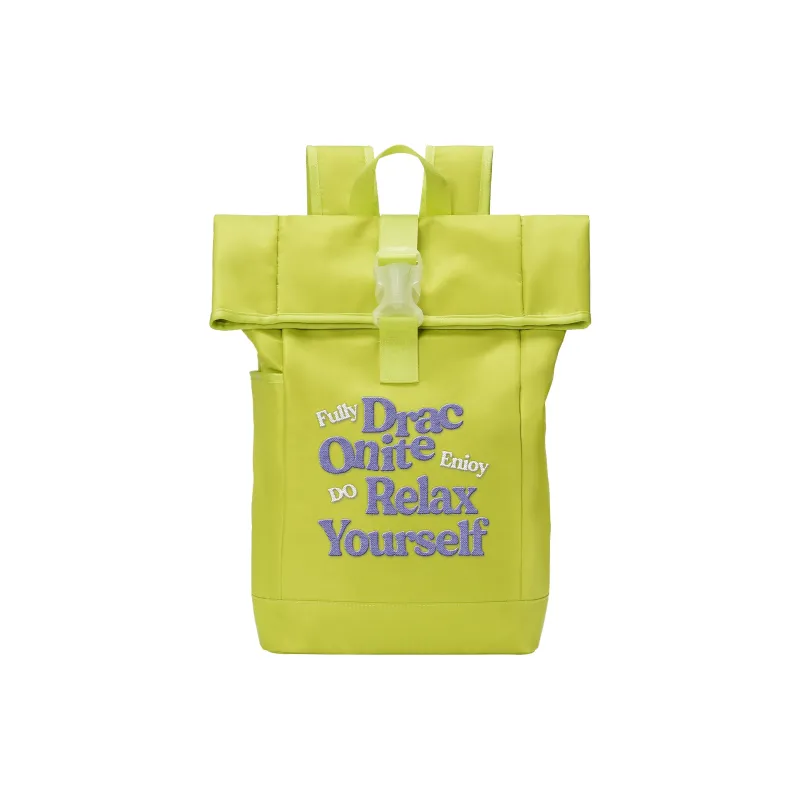 DRACONITE Polyester Student Backpack Unisex Green-0