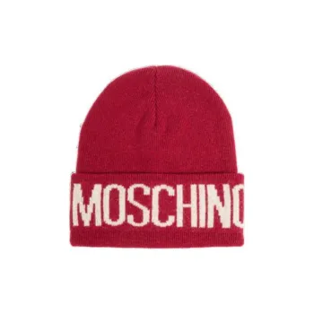 MOSCHINO Logo Detailed Knitted Beanie