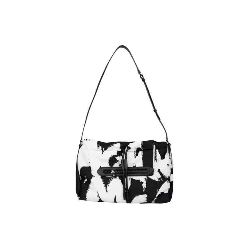 Alexander McQueen The Ball Bundle Shoulder Bag Black/White-1