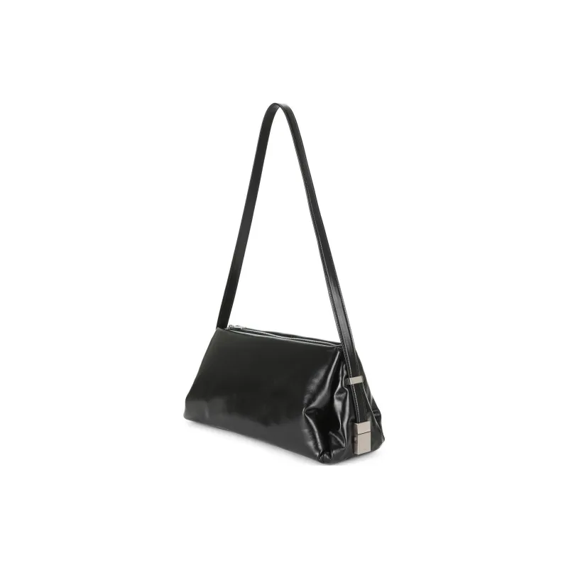 OSOI Cow Leather Handbag, Shoulder Bag Women's Black-1