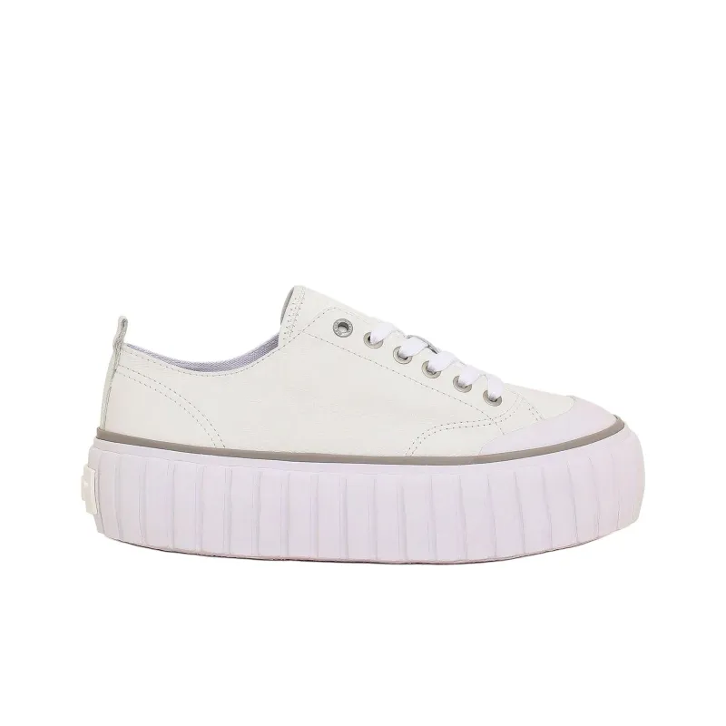 DIESEL S-Hanami Low-Top Skateboard Shoes Women's White-1
