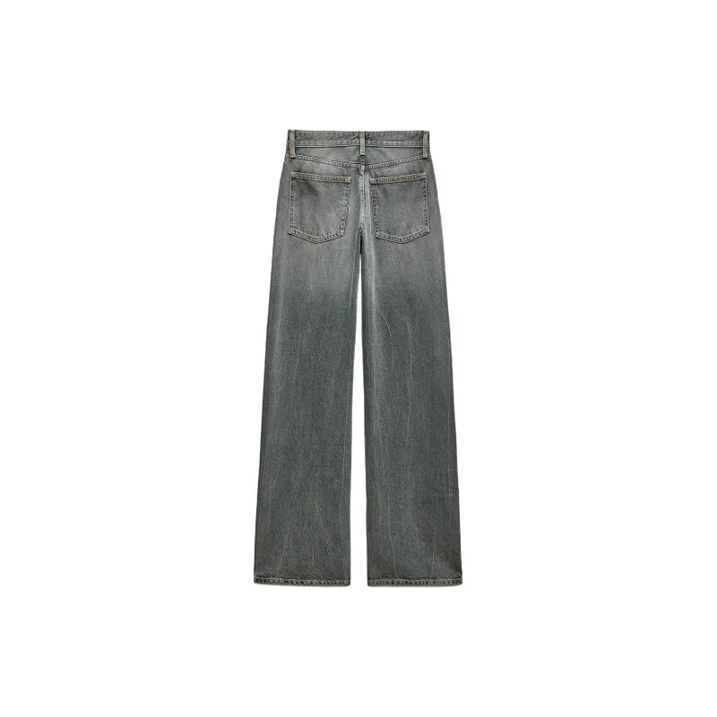 ZARA Trf Jeans Women's Blue/Gray-1