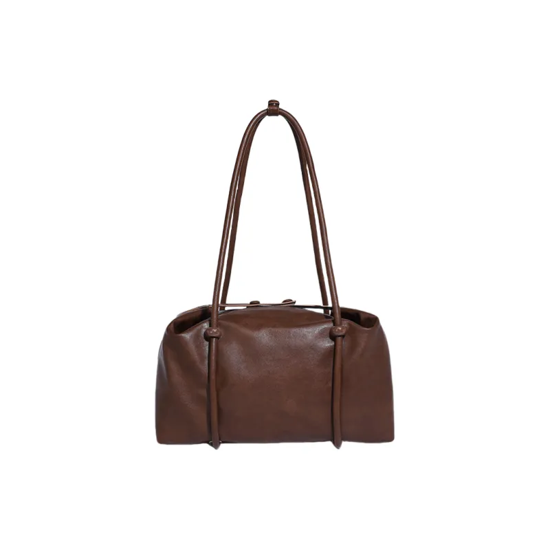 OCTSUI Synthetic Leather One Shoulder Handbag Tubas Women's Coffee/Black-2