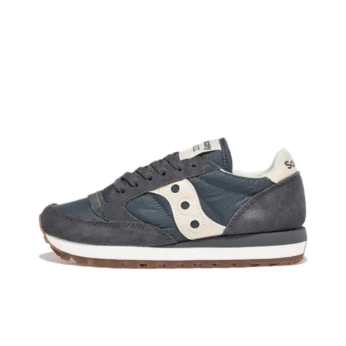Saucony Jazz Original Anti Slip Wear Resistant Low Top Running Shoes Unisex Gray