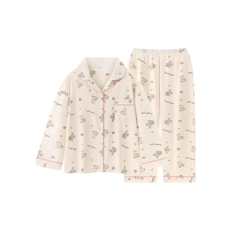 Beast's Secret Pajama Set Women's Ecru-0