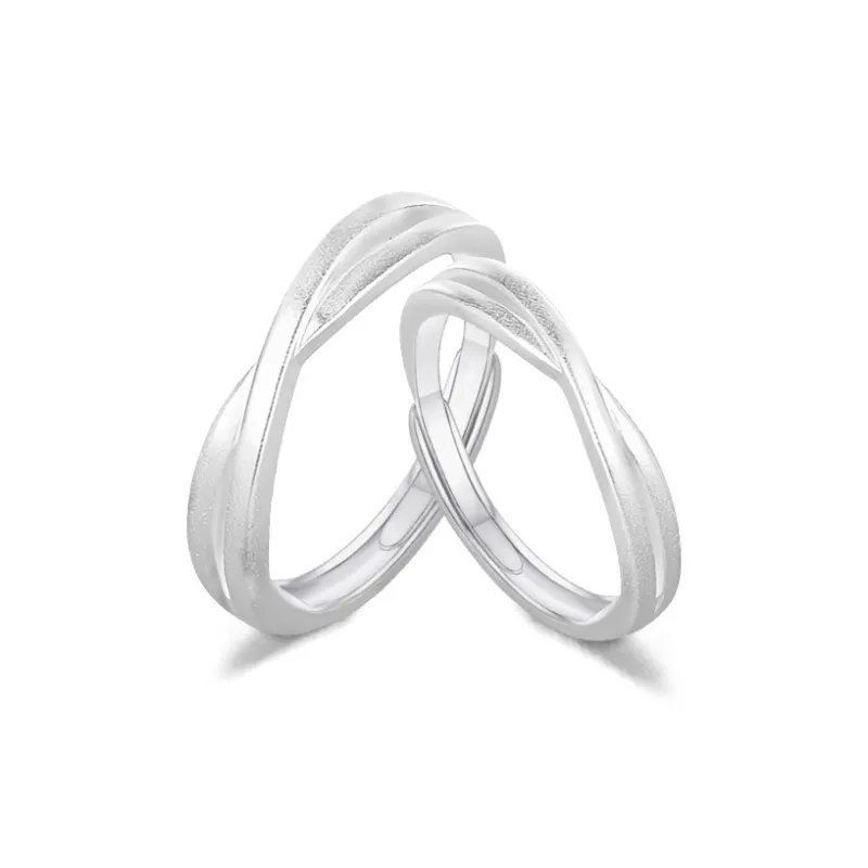 FORCHI Sterling Silver Rings Unisex Anniversary Birthday Gift-8