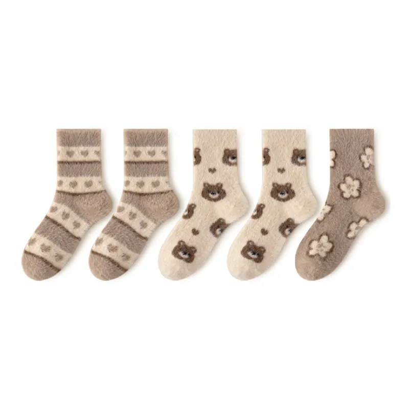 MIIOW Mid Calf Socks Women's Combo Set-12