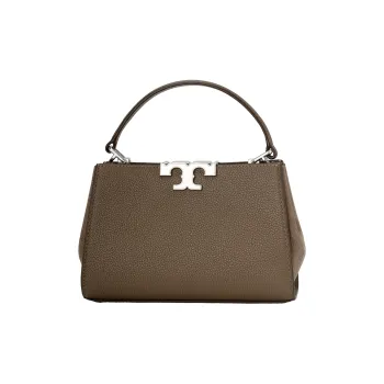 TORY BURCH Eleanor Pebbled Mini Satchel Wild Mushroom