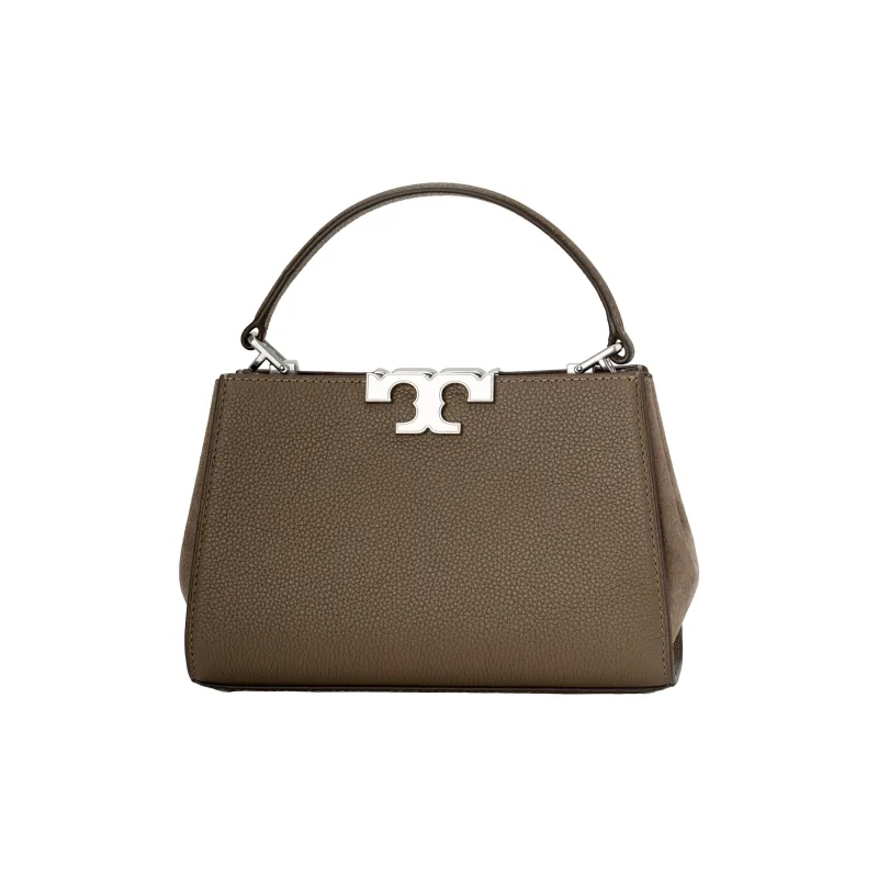 TORY BURCH Eleanor Pebbled Mini Satchel Wild Mushroom-0