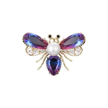 Lan Ying Artificial Crystal Brooches Unisex